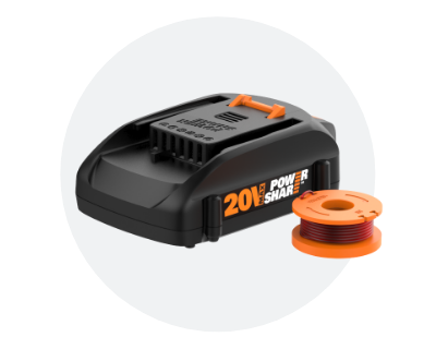 Click to go to Worx Battery String Trimmer and Edgers Accessories 